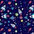 Papel Presente Bobina Couche 60CM. MOD.123 Foguetes - Imagem 1