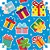 Papel Presente Bobina Couche 60CM.MOD.429 PRESENTES/FESTAS 100MT VMP - Imagem 1