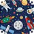Papel Presente Bobina Couche 60CM.MOD.621 Astronauta - Imagem 1