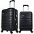 Mala de Viagem ABS 360° C/2 Pecas Preta KIT.C/02 - Imagem 2