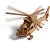 QUEBRA-CABECA Madeira Helicoptero 3 Helices 3D 17PCS - Imagem 1