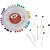 Alfinete Costura KIT Cabeca Colorida Disco PCT.C/12 - Imagem 3