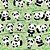 Papel Presente Bobina Couche 60CM. MOD.196 Panda BO-100MTS - Imagem 1