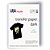 Papel Transfer INKJET DARK Blue Line 195G - Imagem 2