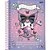 Caderno 10X1 Capa Dura Kuromi 160 FLS PCT.C/04 - Imagem 7