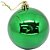 Artigo para Decoracao Natal Bola 7CM FOSCA/LISA/GLIT.VERDE PCT.C/06 - Imagem 2