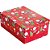 Caixa para Presente Natal Retangular GR.C/TAMPA 25X35X7 PCT.C/12 - Imagem 3