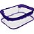 Estojo BOX PVC Colors Cristal Lilas - Imagem 3