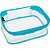 Estojo BOX PVC Colors Cristal Azul - Imagem 1