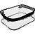 Estojo BOX PVC Color Cristal Preto - Imagem 1