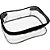 Estojo BOX PVC Color Cristal Preto - Imagem 3