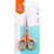 Tesoura Artesanal Bordar Fio Liso Laranja 10,8CM - Imagem 3