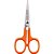 Tesoura Artesanal Bordar Fio Liso Laranja 10,8CM - Imagem 4