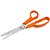 Tesoura Multiuso Fio Liso Laranja 19CM - Imagem 2