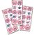 Adesivos Decorados STITCH ANGEL Rosa 9,5X23CM PCT.C/30 - Imagem 1