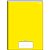 Caderno Brochurao Capa Dura STIFF 48 Folhas Amarelo UNID - Imagem 1