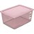 Caixa Plastica Multiuso Rose 60L 41X60X30,5 C/TAMPA - Imagem 2