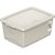 Caixa Plastica Multiuso Linho 15L 29,5X41X18,6 C/TAMPA - Imagem 1