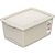 Caixa Plastica Multiuso Linho 30L 37,8X53X23,5 C/TAMPA - Imagem 2