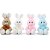 Coelhos de Pascoa Pelucia C/LACO Pescoco 25CM(S) - Imagem 2