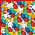 Embalagem P/OVO de Pascoa 49X49CM Color EGG PCT.C/25 - Imagem 1