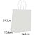 Sacola para Presente Lisa Branca M 22,5X31,5X10CM PCT.C/10 - Imagem 2