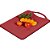 Utensilio Domestico Tabua Corte 42,6CM Vermelho - Imagem 2