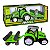 Trator Rural Arado MAXX Verde Usual 262 - Cardoso TOYS - Imagem 1
