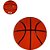 Bola de Basquete Laranja KIDS - Imagem 1