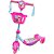 Patinete Sereia C/LUZ,SOM e Cesta - DM TOYS - Imagem 3