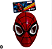 Mascara  Marvel Plastico PVC Homem ARANHA - Marvel - Imagem 2