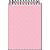 Caderneta Apontamento 1/16 Rosa C.D Espiral 64 Folhas - Imagem 1