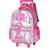 Mochila Infantil com Rodinha Barbie PINK Holografico G - Imagem 3