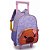 Mochila Infantil com Rodinha Animais Menina 33CM (S) - Imagem 3