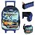 Mochila Infantil com Rodinha Furiosos G Estojo+lancheira KIT - Imagem 5