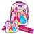 Mochila Infantil com Rodinha Princesas G Estojo+lancheira KIT - Imagem 2