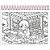 Caderno Desenho UNIV Capa Dura DOLL para Colorir 24FLS PCT.C/04 - Imagem 5