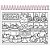 Caderno Desenho UNIV Capa Dura DOLL para Colorir 24FLS PCT.C/04 - Imagem 6
