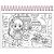 Caderno Desenho UNIV Capa Dura DOLL para Colorir 24FLS PCT.C/04 - Imagem 9