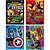 Caderno Brochura 1/4 Capa Dura Marvel Comics 80FLS PCT.C/05 - Imagem 1