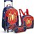 Kit Mochila Infantil Masculina Bolsa de Rodinha Homem ARANHA Seanite - Imagem 1