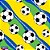 Copa do Mundo TNT Estampado 1,40M Brasil GOL RL-10MTS - Imagem 1