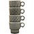 Xicara Cafe Minar 90ML Cinza 4 Pecas Jogo - Imagem 3