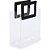 Sacola para Presente Lisa PVC TRANSP/PRETA 19,4X17,9CM PCT.C/10 - Imagem 1