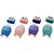 Apontador com Deposito Decor. Patinho C/BORRACHA 4 Cores DP.C/20 - Imagem 2