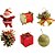 Artigo para Decoracao Natal Enfeite VERM/DOURADO 3,6CM (S) PCT.C/06 - Imagem 2
