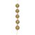Artigo para Decoracao Natal Bolas DEC. 40CM Ouro C/GLITTER - Imagem 4