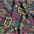 TNT Estampado 1,40M 40G Festa Neon RL-25MTS - Imagem 1
