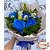 Buquê com 6 rosas Azuis - Imagem 2