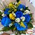 Buquê com 6 rosas Azuis - Imagem 1